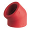 Elbow 45° Red pipe B1 in PP-R - socket/mirror weld